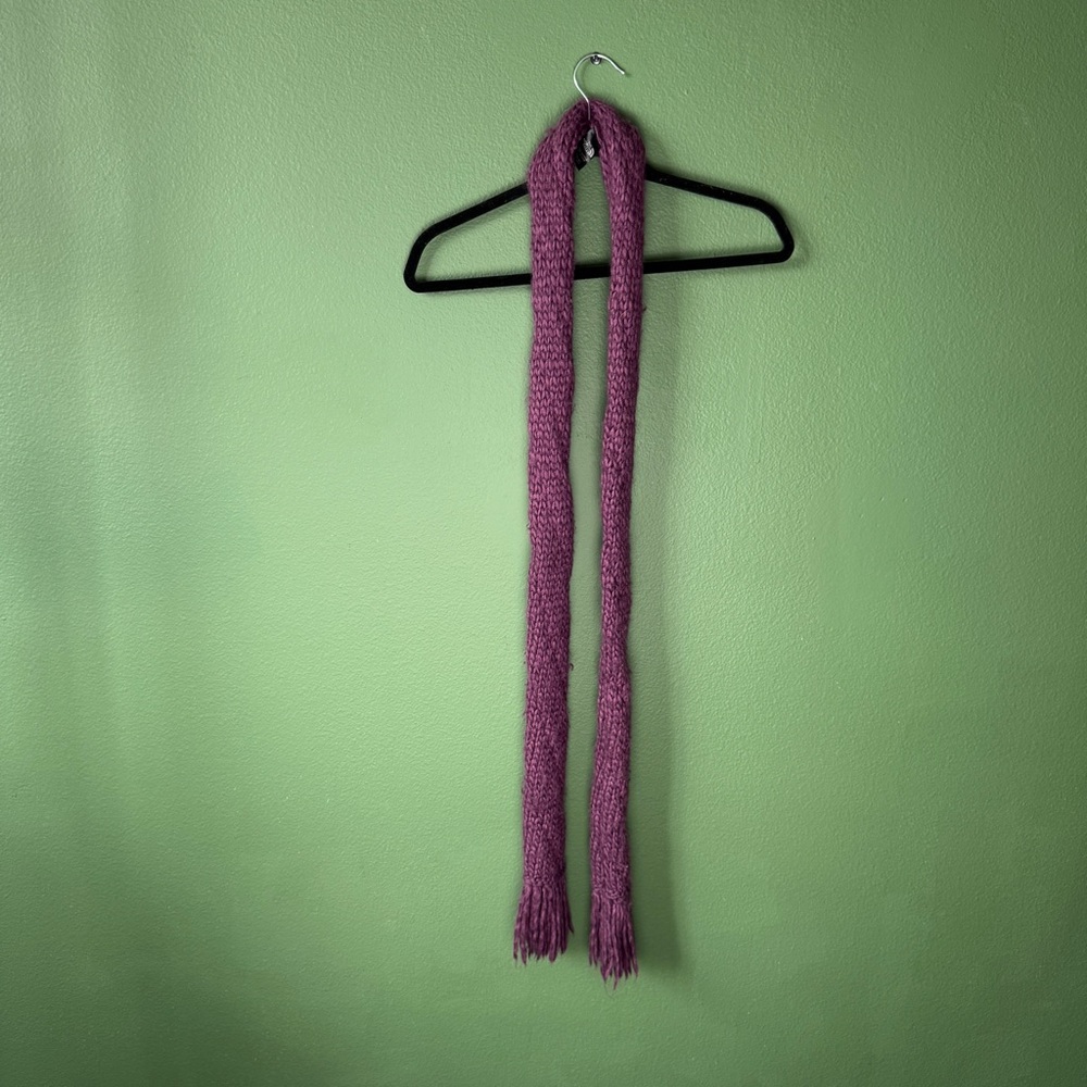 The North Face Purple Cable Knit Scarf